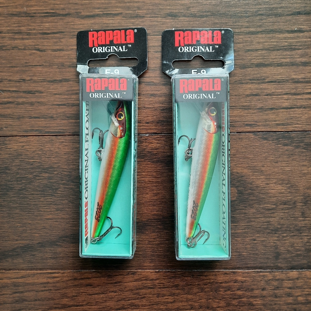 2 F-9 Rapala Original Floating Lures For Fishing